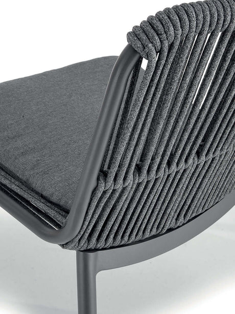 Scaun terasă exterior Como antracit – GrattoniMobCenter