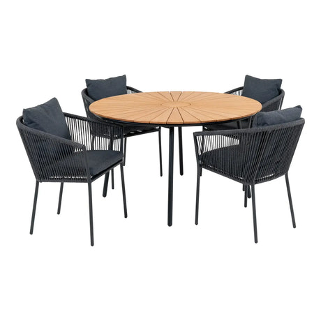 Set de dining de exterior Cleveland II. pentru 4 persoaneMobCenter