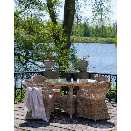 Set de dining de exterior Larisa pentru 4 persoaneMobCenter