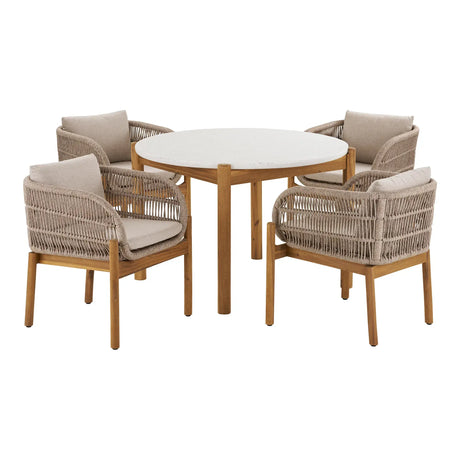 Set de dining de exterior Terracina pentru 4 persoaneMobCenter