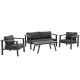 Set lounge de exterior Boulia pentru 4 persoaneMobCenter