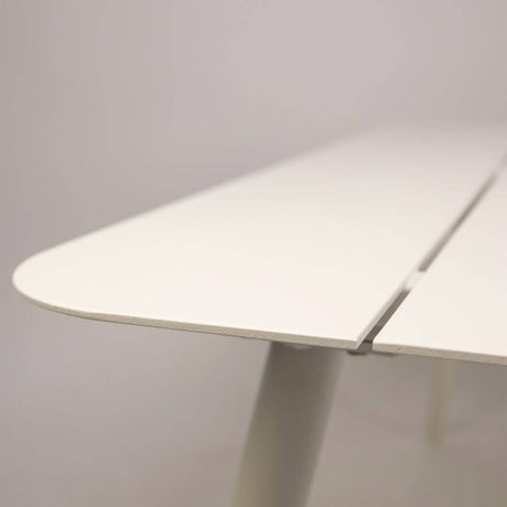 Set lounge de exterior Jonah pentru 4 persoane – alb și naturMobCenter