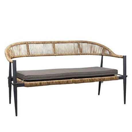 Set lounge de exterior Jonah pentru 4 persoane – antracit și naturMobCenter