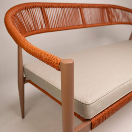 Set lounge de exterior Jonah pentru 4 persoane – portocaliuMobCenter