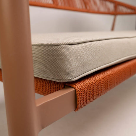 Set lounge de exterior Jonah pentru 4 persoane – portocaliuMobCenter