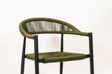 Scaun de terasă Jonah - împletit verde oliv