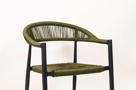 Scaun de terasă Jonah - împletit verde oliv