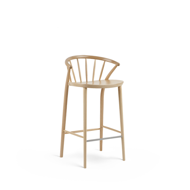 Scaun de bar Paged Sudoku H-9820 cu spătar cu șipci, 68 cm