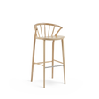 Scaun de bar Paged Sudoku H-9820 - spătar cu șipci, 78 cm
