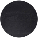 Blat de masă din stejar masiv 40 mm – negru