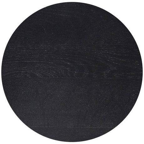 Blat de masă din stejar masiv 40 mm – negru