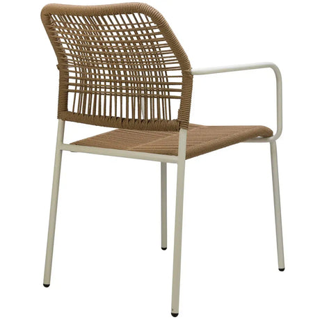 Twist scaun de terasa pentru exterior, culoare naturalMobCenter