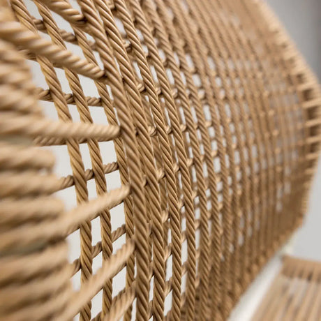 Twist scaun de terasa pentru exterior, culoare naturalMobCenter