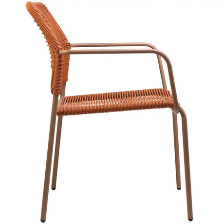 Twist scaun de terasa pentru exterior, culoare portocaliuMobCenter