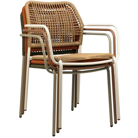 Twist scaun de terasa pentru exterior, culoare verdeMobCenter