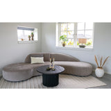 Venice Sofa with 2 cushions, chenille, naturalMobCenter