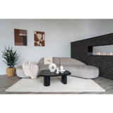 Venice Sofa with 2 cushions, chenille, naturalMobCenter