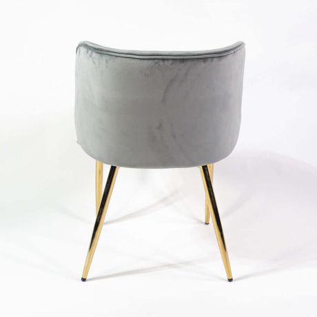 Violet scaun de dining întărit, culoarea griMobCenter