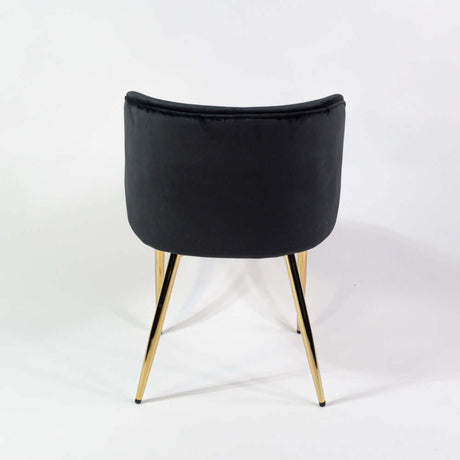 Violet scaun de dining întărit, culoarea neagrăMobCenter