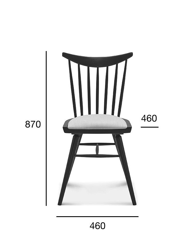 Scaun Fameg Stick A-0537 - spătar din lemn cu spite
