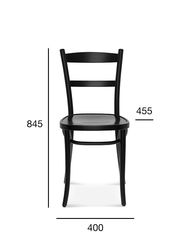 Scaun Fameg 0919 - lemn masiv fag, doar 40 cm lățime