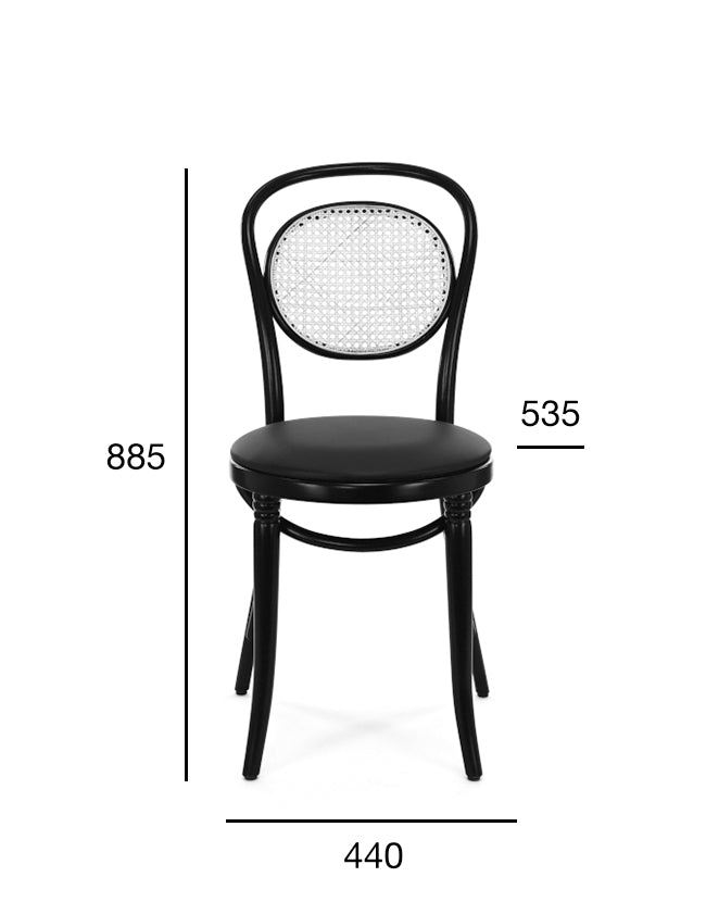 Scaun Fameg 10 A-10/1 - spătar împletit, șezut tapițat