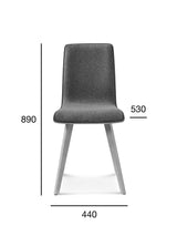 Scaun Fameg Cleo A-1605 – tapițat, picioare din lemn