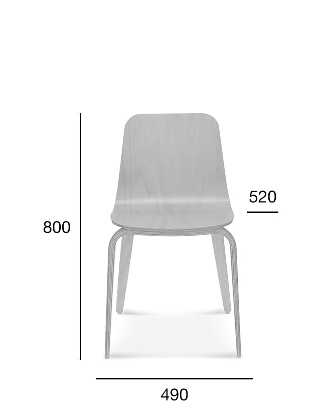 Scaun Fameg Hips A-1802 - lemn stratificat curbat