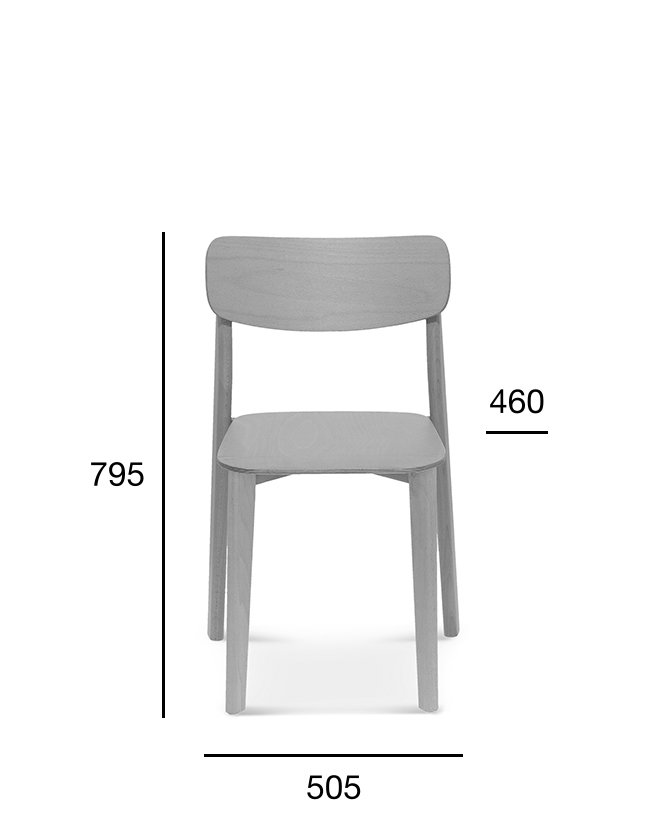 Scaun Fameg Pala A-1907 - lemn masiv, 3,2 kg