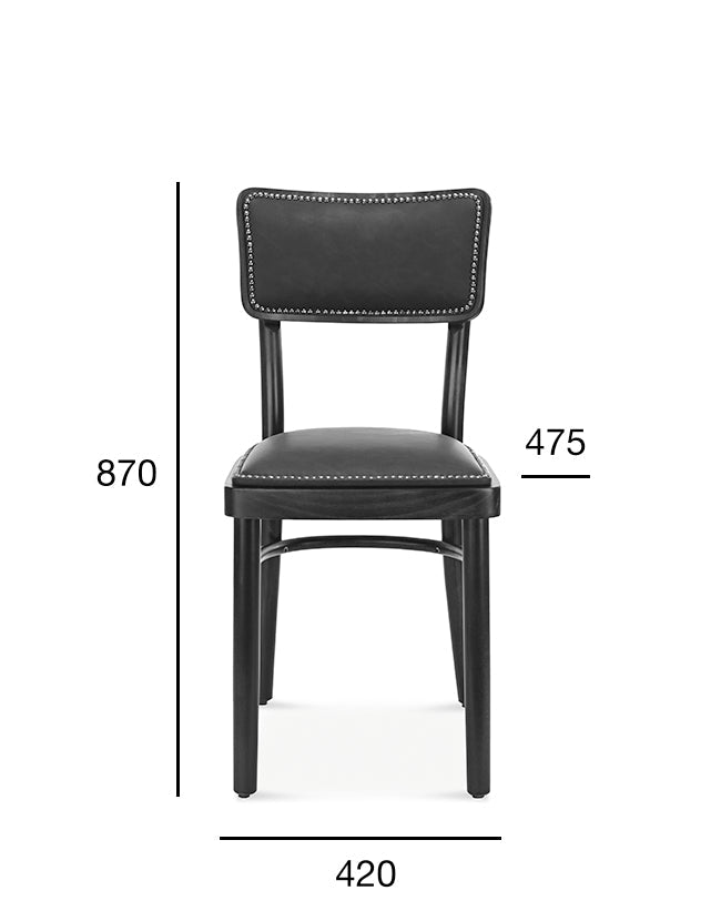 Scaun Fameg Novo A-9610/6 tapițat cu nituri decorative