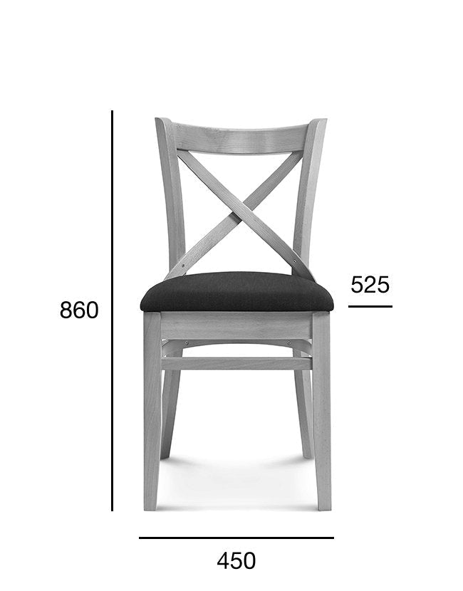 Scaun de restaurant Fameg Bistro.1 A-9907/2 – formă 1895