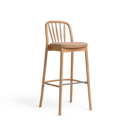 Scaun de bar Paged Aldo H-1070 tapițat, 80 cm
