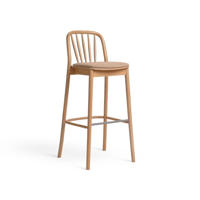 Scaun de bar Paged Aldo H-1070 tapițat, 80 cm