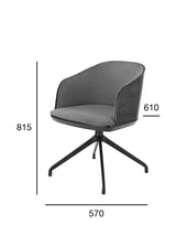 Scaun pivotant Fameg Arch BM-1801 cu brațe – tapițat