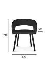 Scaun cu brațe Fameg Cube B-1523 tapițat integral
