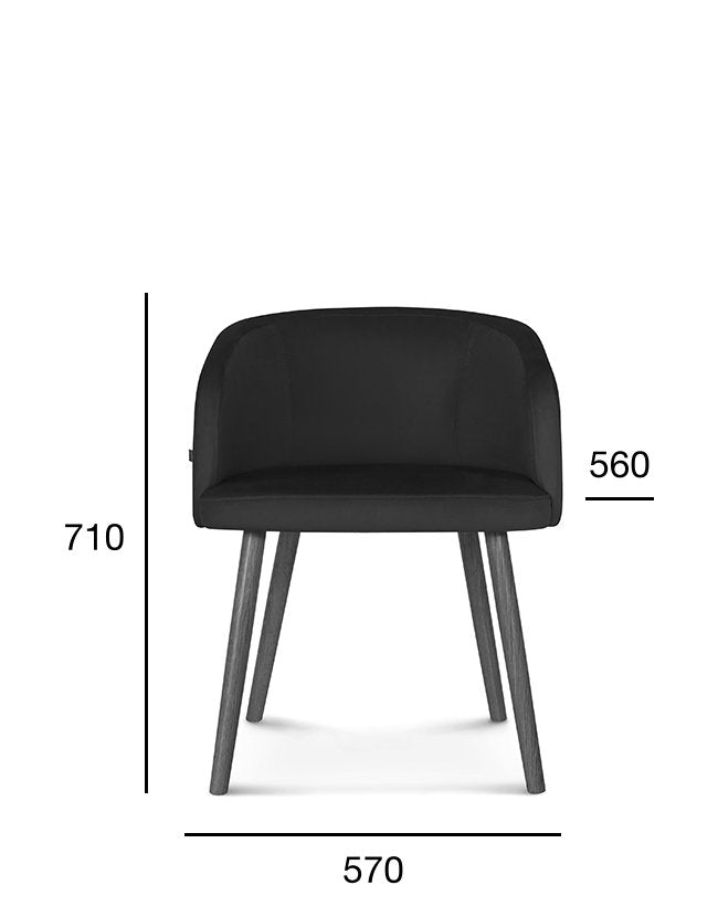 Scaun Fameg Skip B-1524 cu brațe tapisat confortabil