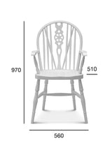 Scaun cu brațe Fameg Windsor B-372 - spătar cu spite