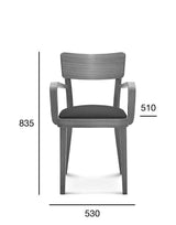 Scaun Fameg Solid B-9449 cu brațe - șezut tapițat