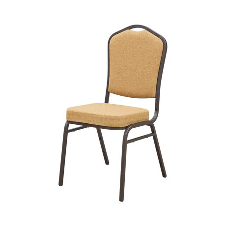 Scaun de banchet Alicante Modern AM550 cu tapițerie în culoarea mierii, vedere frontală