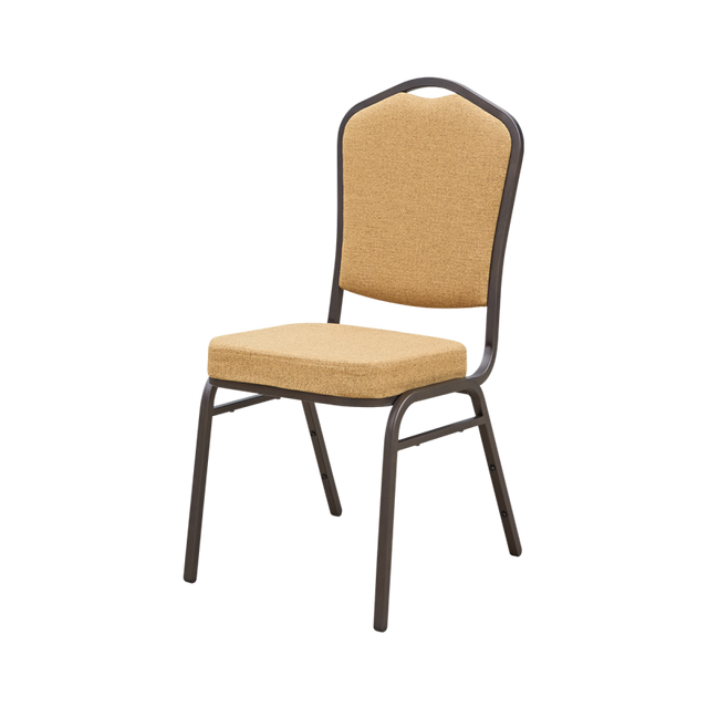 Scaun de banchet Alicante Modern AM550 cu tapițerie în culoarea mierii, vedere frontală