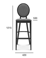 Scaun de bar Fameg Diana BST-0253 – spătar medalion