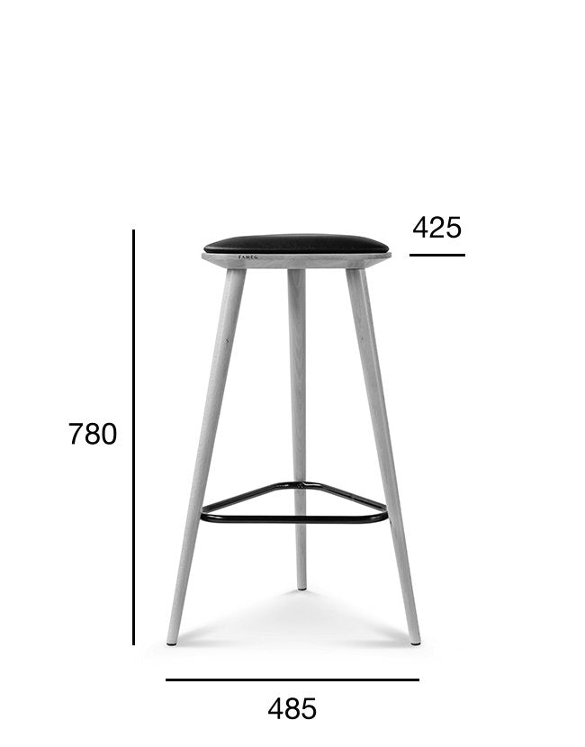 Scaun de bar Fameg Finn BST-1609/75 fără spătar