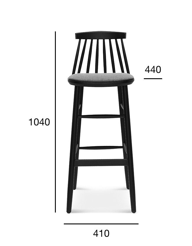 Scaun de bar Fameg BST-5910 – spătar cu șipci