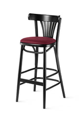 Scaun de bar Fameg BST-788 - spătar evantai, șezut tapițat
