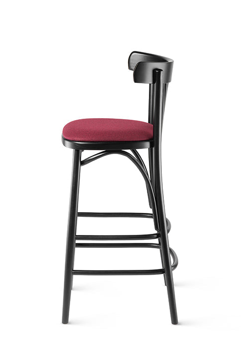 Scaun de bar Fameg BST-788 - spătar evantai, șezut tapițat