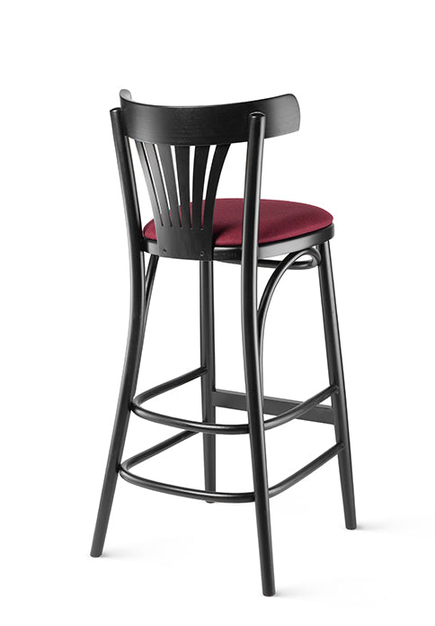Scaun de bar Fameg BST-788 - spătar evantai, șezut tapițat