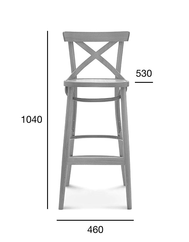 Scaun de bar Fameg BST-8810/1 - spătar cu traverse
