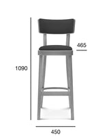 Scaun de bar Fameg Solid BST-9449/1 - spătar pătrat