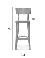 Scaun de bar Fameg Solid BST-9449 - spătar curbat larg