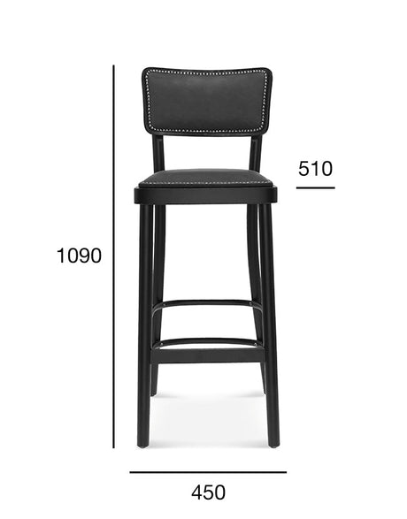 Scaun de bar Fameg Novo BST-9610/6 tapițat
